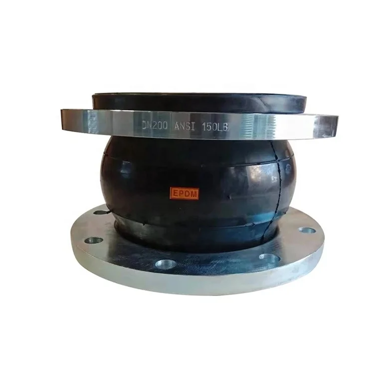 Высококачественный PN10/PN16 односферический углеродистый стальной оцинкованный фланцевый резиновый компенсатор