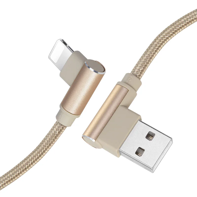 SOSLPAI hot-sale product usb type-c cable 90 degree Curved micro usb cable Data line type c cables fast charging