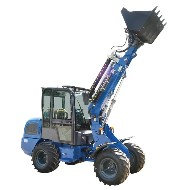 Hot sale cheap mini telescopic boom wheel loader 1 ton 2 ton wheel bachoe loader telescopic wheel loader  With Cheap Prices
