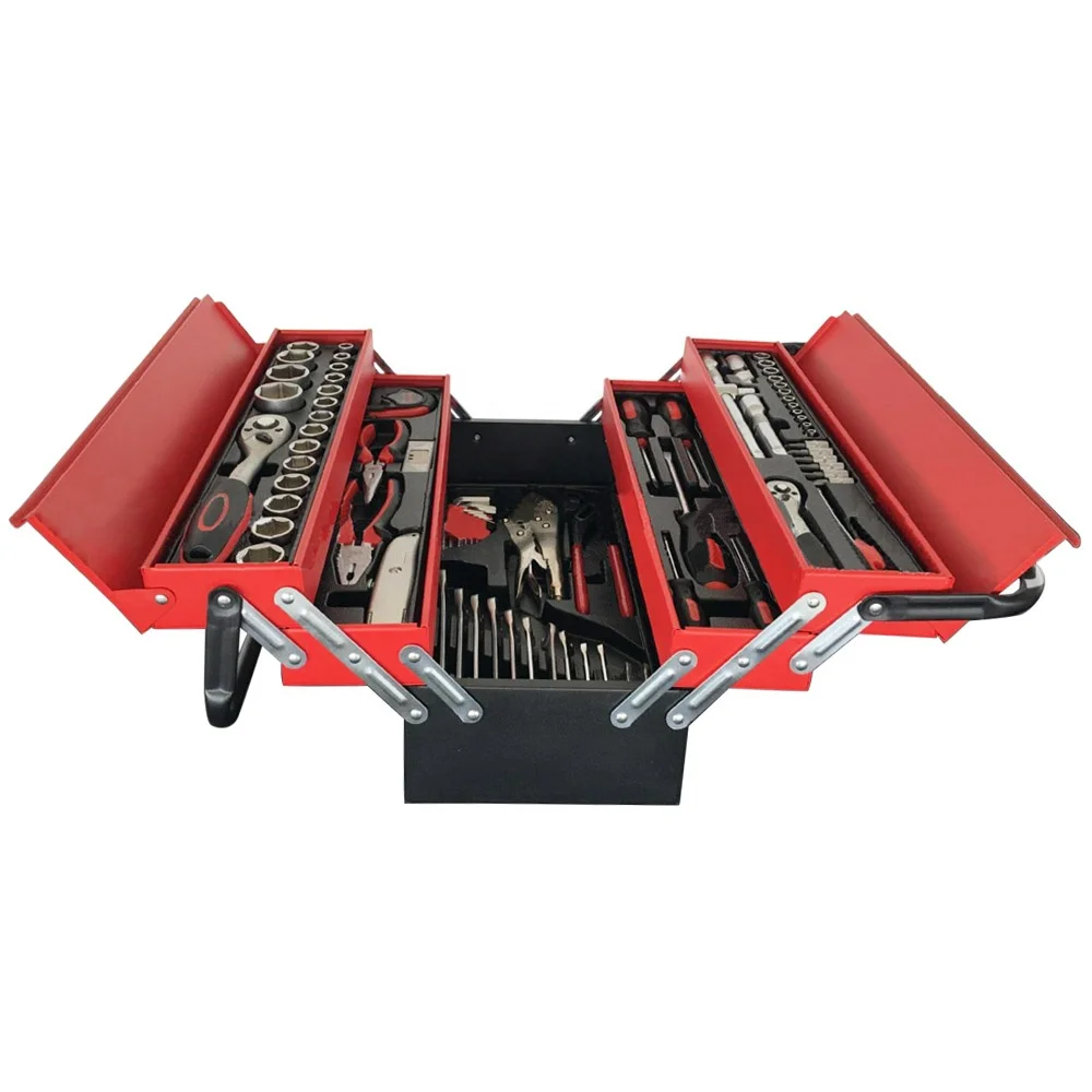 85PC Hand Tool Sets Car Repair Tool Kit Set Mechanical Tools Box for Home Socket Wrench Set Ratchet Screwdriver Kit