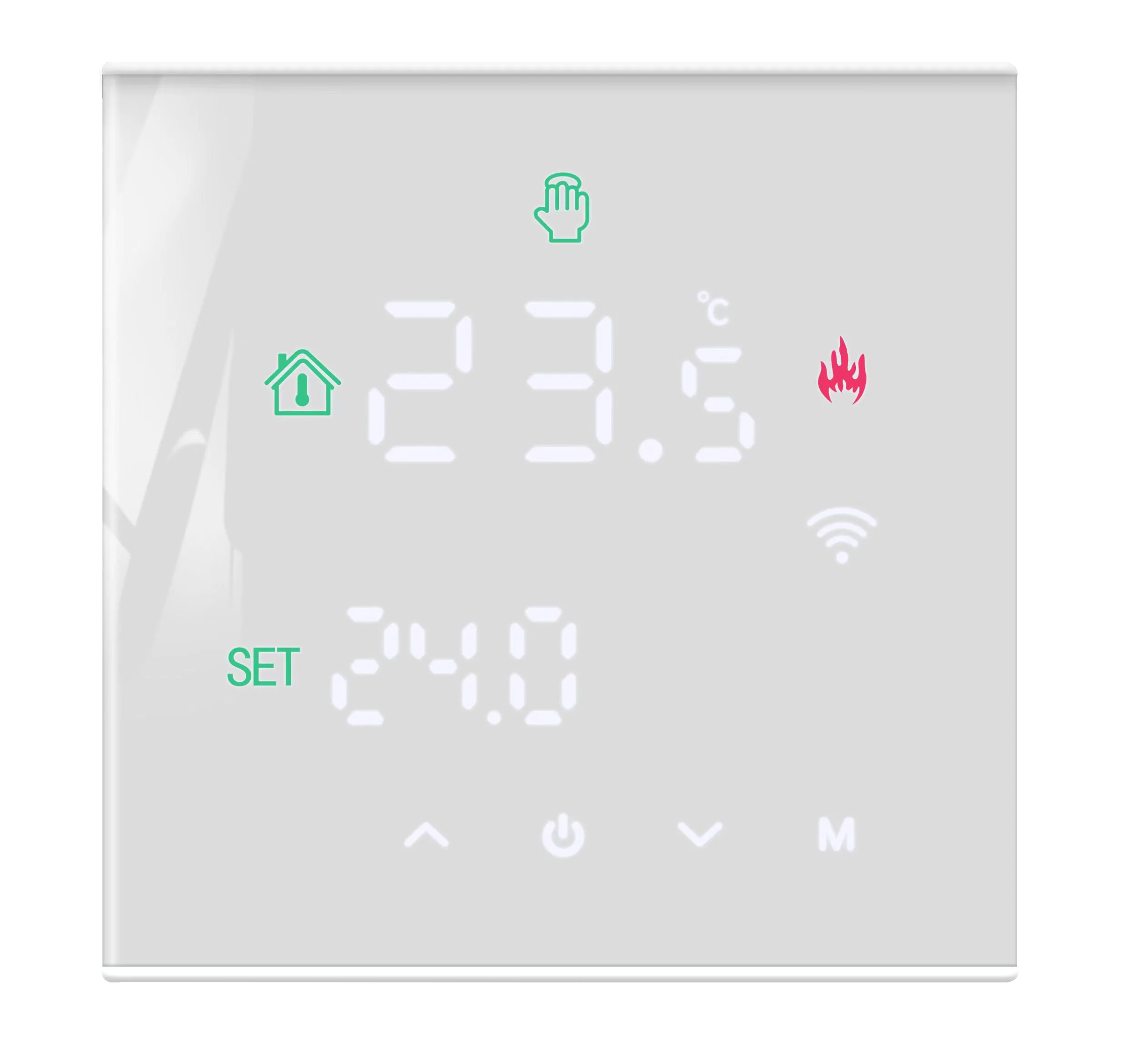 95~240V WiFi Thermostat Touch Screen Tuya Smart Home Room Electric Underfloor Heating Boiler Controller Color Display