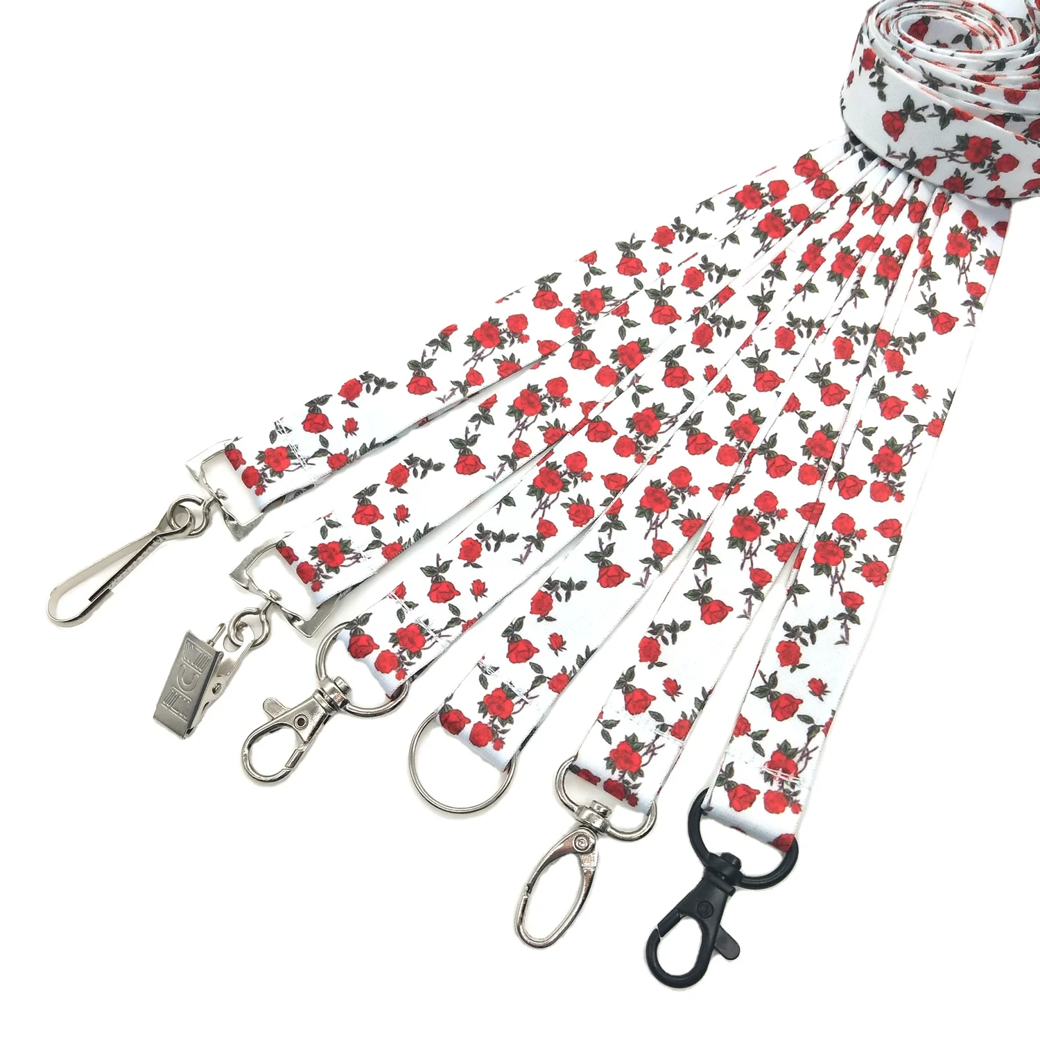 Free Sample Heat Transfer Lanyard Cheap Custom Logo Lanyard for ID Card Badge Holder