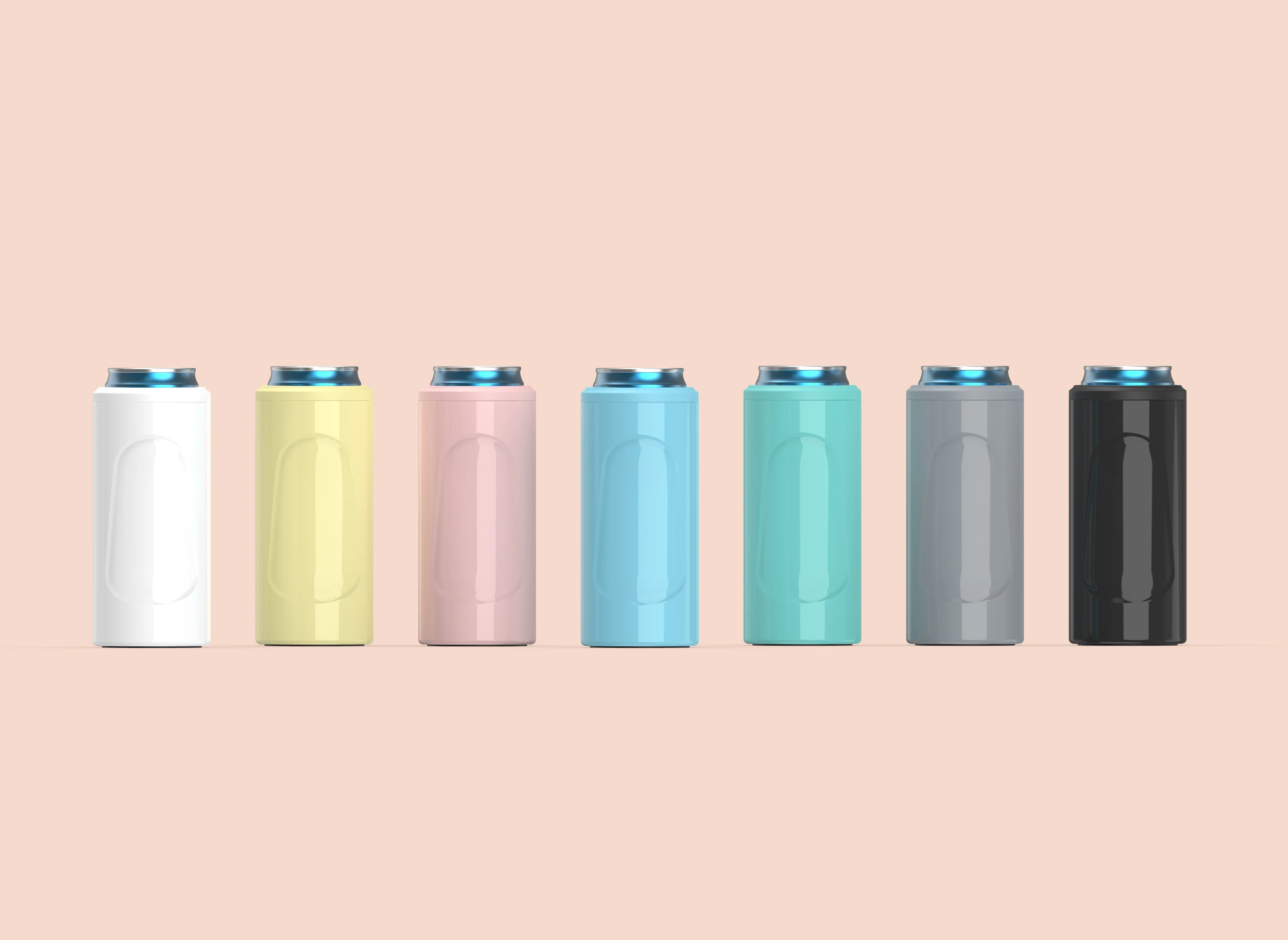 2021 Summer Hot Seller Stainless Steel Double Wall Skinny Beer Can Coolers