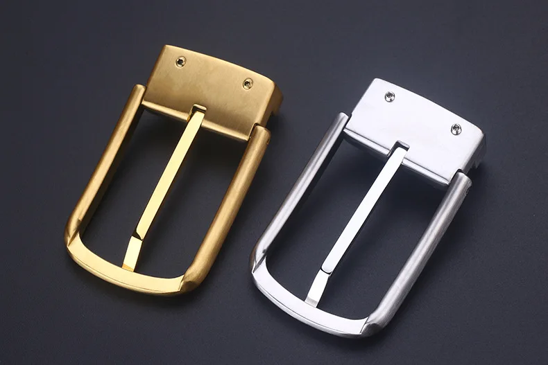 High Quality Pvd Plating 35mm/39mm Wide Stainless Steel Pin Buckle Luxury Pin Belt Buckles For Men
