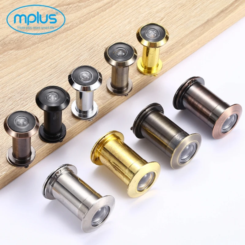 180 degree hotel Brass stainless steel door eye lens Door peephole zinc alloy door viewer 180degree