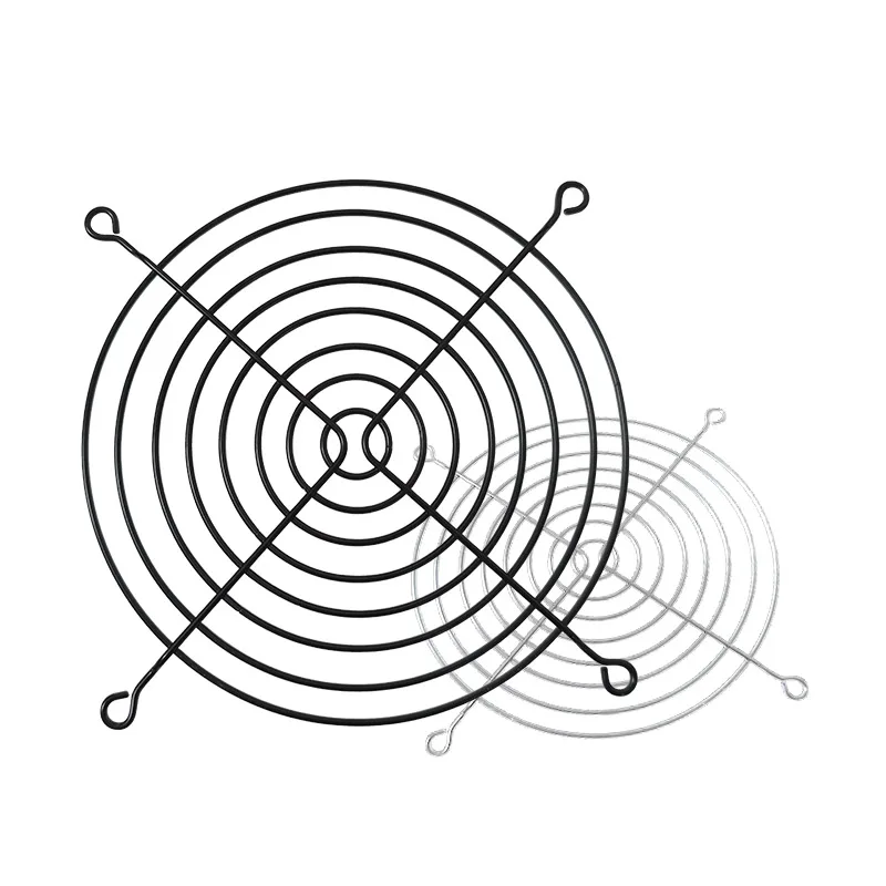 135mm High Intensity Electroplated Black Silver Basket Fan Guard 135mm