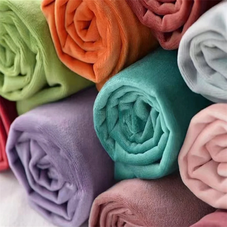 Anti Pilling High Quality Velvet Recycled Fabric 100% recycled  Polyester Velvet Fabric