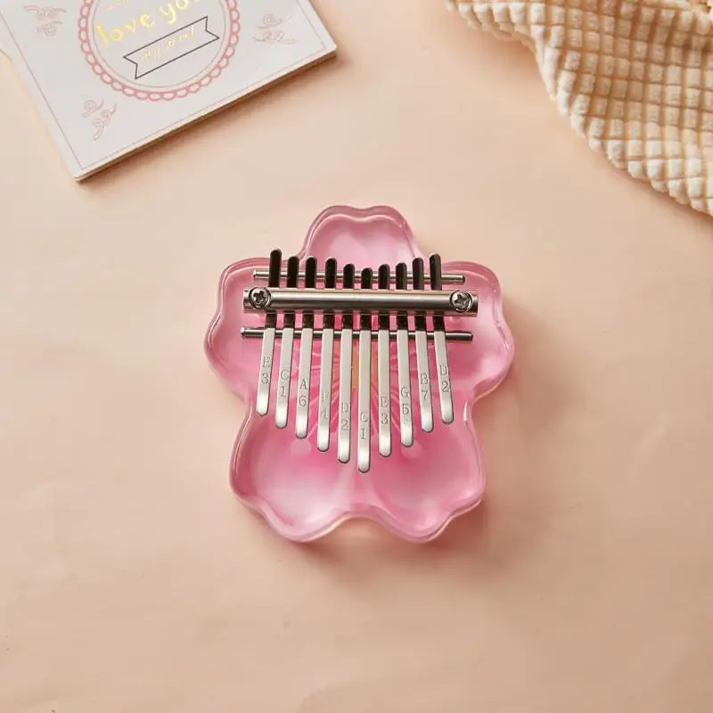 transparent acrylic kalimba 10 key personalizado for kids