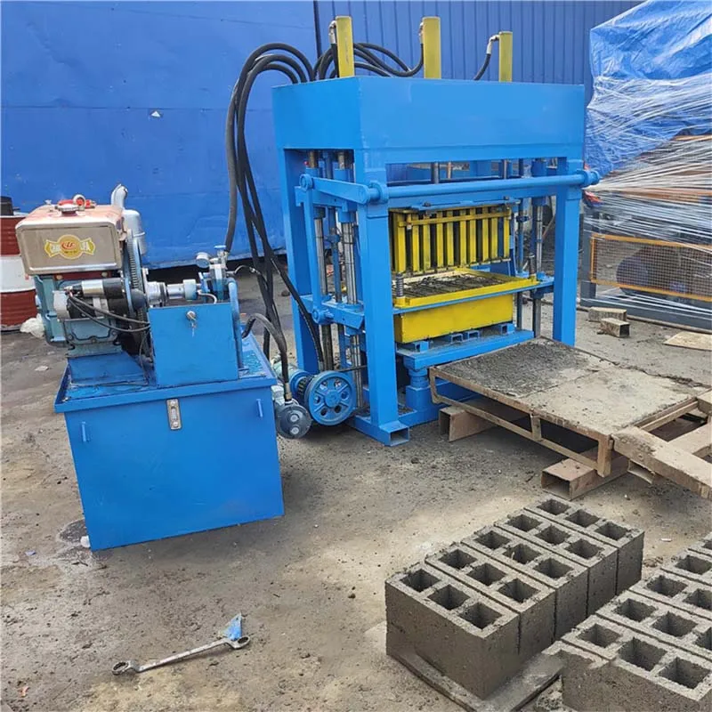 cement interlocking brick machine vibration forming hydraulic block making machine