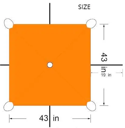 OEM Blaze  Safety Strip with Magnet Blaze Orange Safety Strip-Portable& Foldable Camping & Hiking-Markers Safety Panel