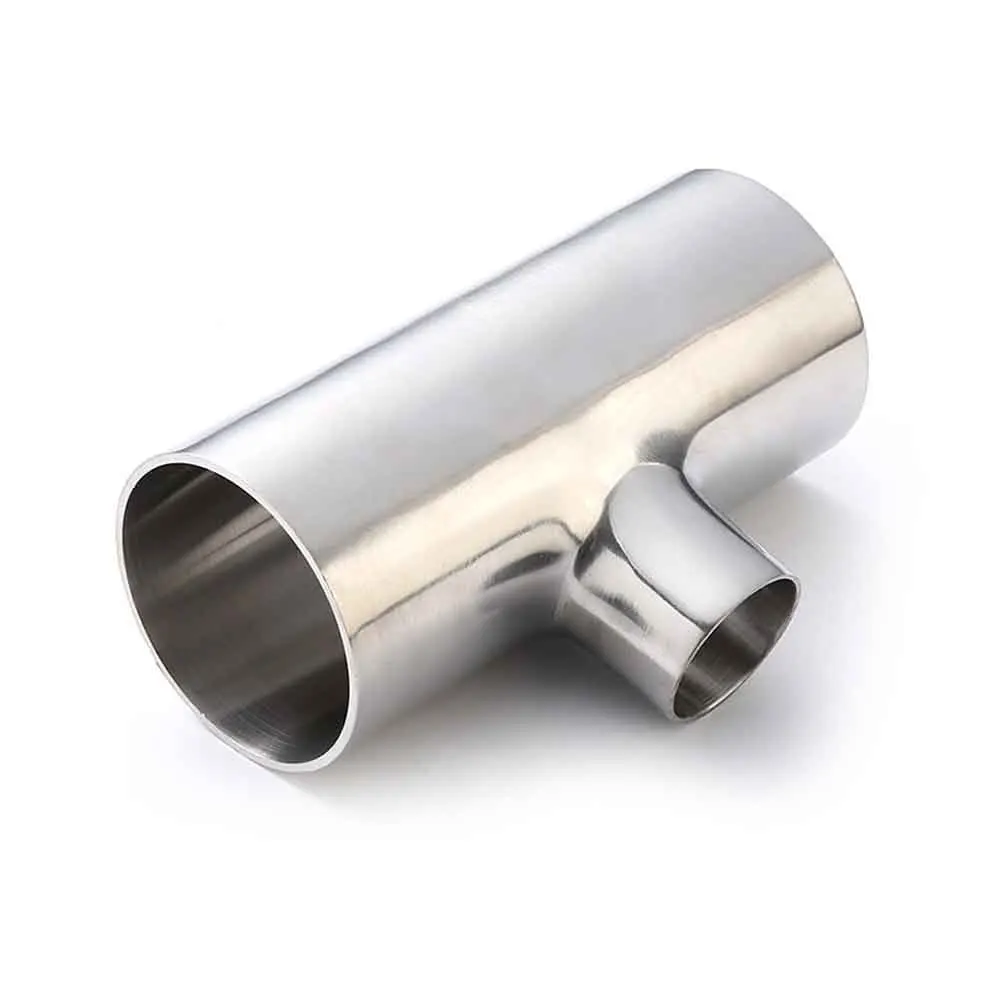 TONY Stainless Steel Weld Sanitary Fitting SS304 Three Way T Type Sanitary Tee Fitting