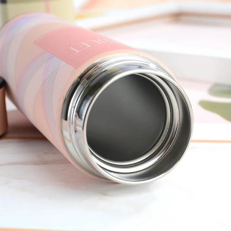 18/8 stainless steel led temperature display sports vacuum flask with tea infuser wholesale