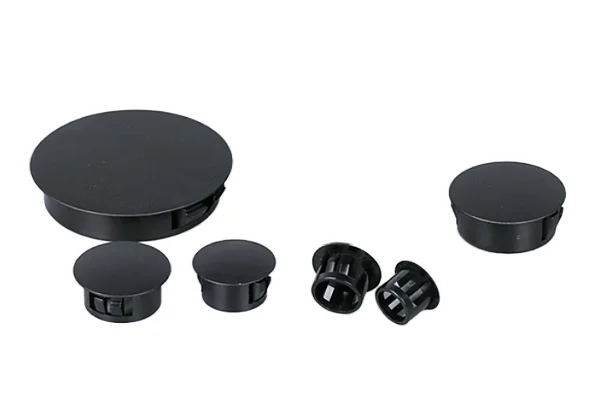 Hot Sale White and Black Nylon Plastic Round Hole Plug Cover Nylon Cable Hole Plugs For PVC Pipe