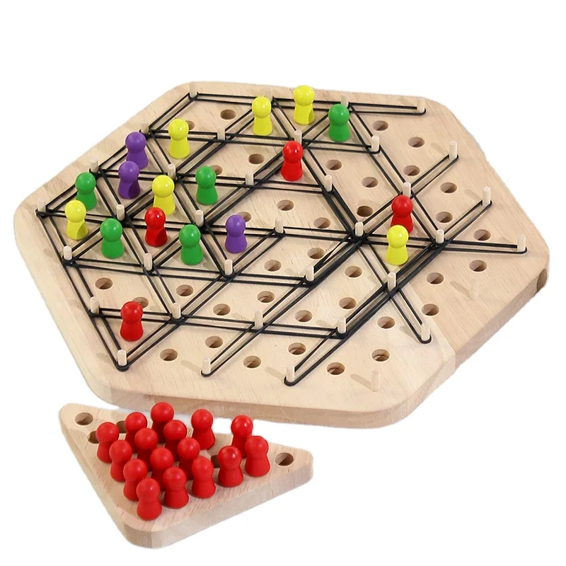 Early Educational Battle Chess Toys For Kids Montessori Logical Thinking Training Game Children Geometry Wooden Toy