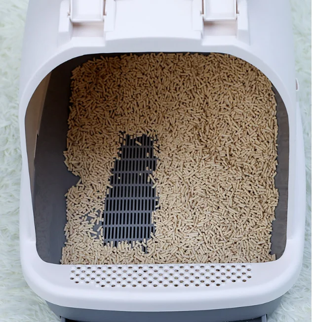 Large Size Totally Closed Pet Poop Cleaning Anti-splash Cat Litter Box