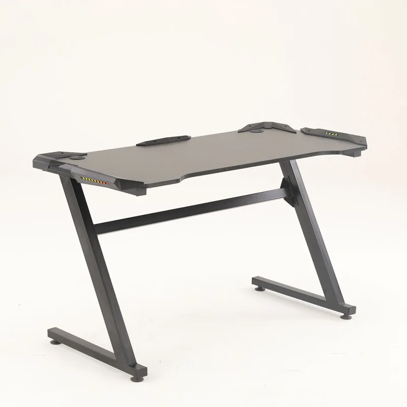 Esports Fountainhead Factory Furniture Wholesale High Cool PC Gamer Table LED Computer Gaming Desk for Home Office
