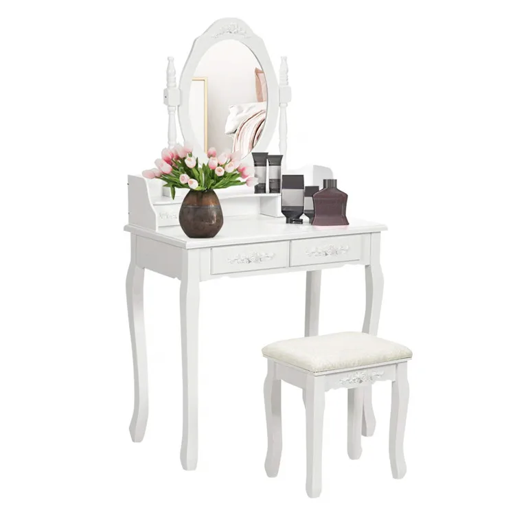 Vanity Set Dressing Table with Stool Dressing Table Set White Vanity Dresser