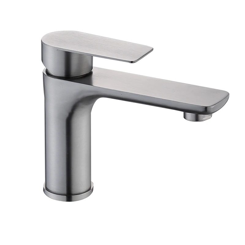 One-Handle Single Hole Modern Bathroom Sink Faucet with Optional Deckplate and Spring Loaded Drain Assembly Basin Mixer Faucet