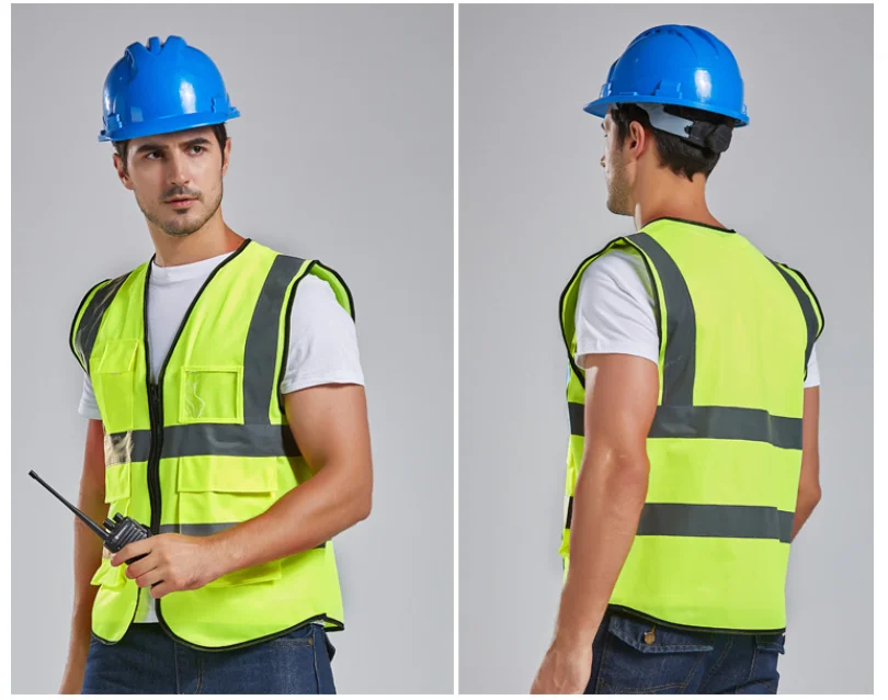 Wholesale Custom Reflective Led Security Engineer Work Construction Safety Vest With Logo