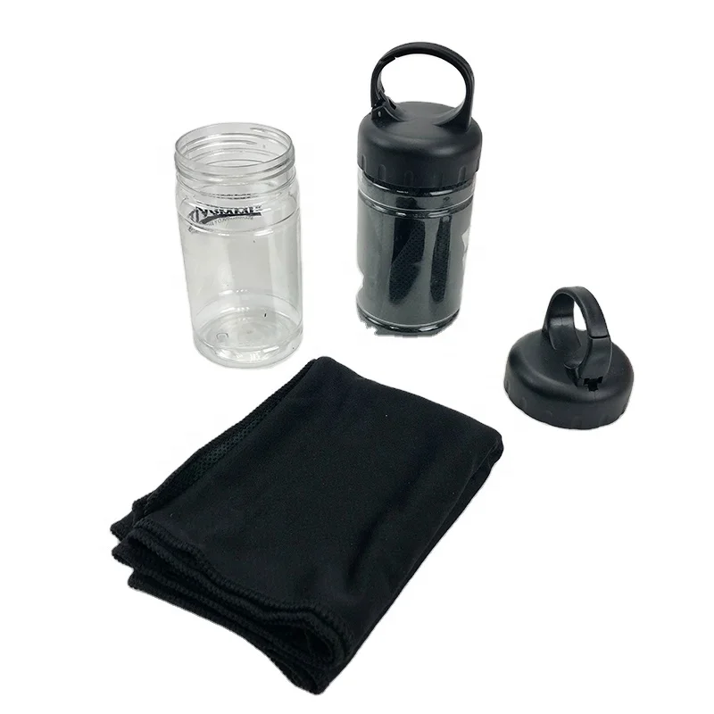 
heap custom logo bottle sports cool instant cooling towel 