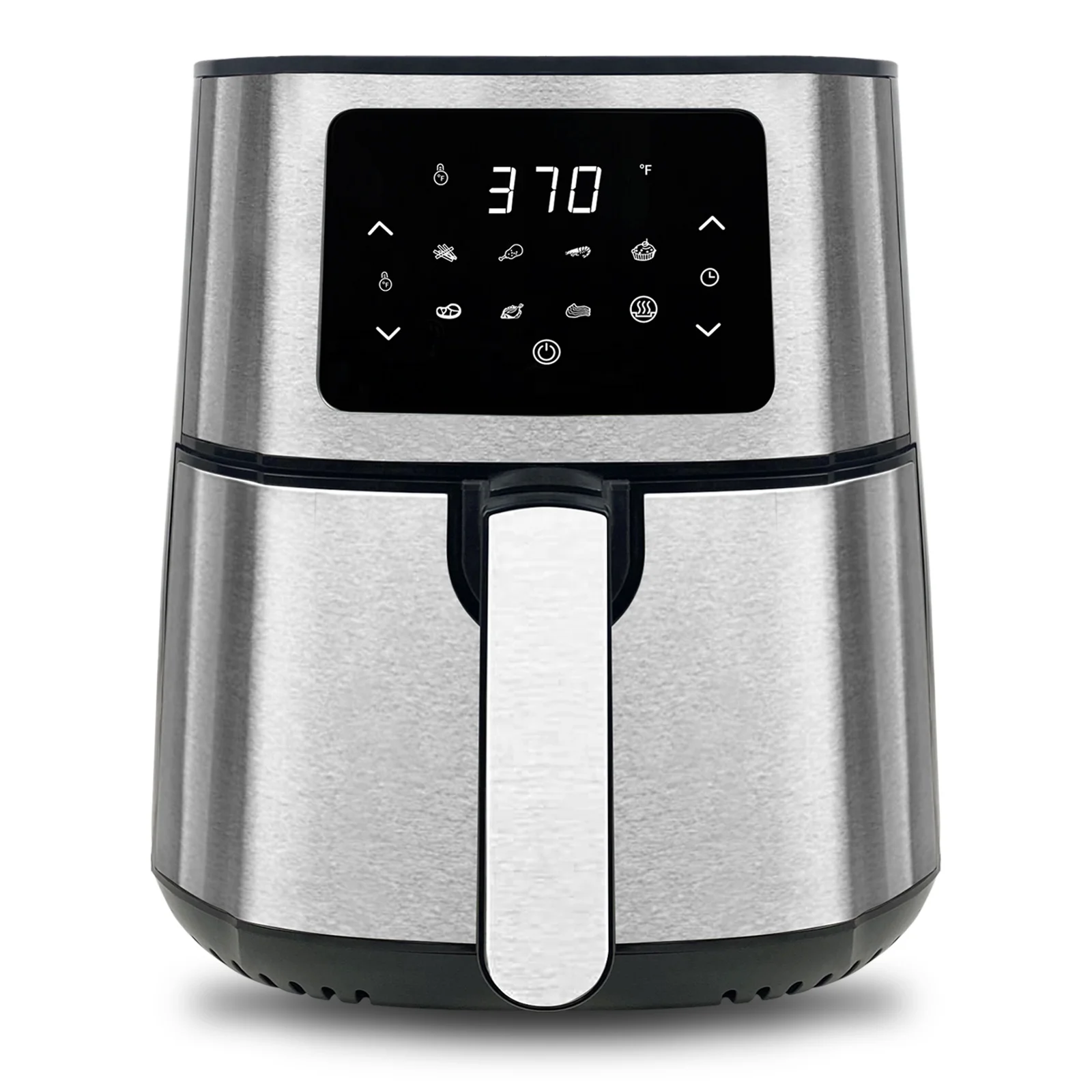 Аэрофритюрница для приготовления блюд без печь 5.8Qt большой емкости аэрофритюрница для приготовления блюд без на газовом топливе, 8 пресетов с Поваренная книга, 1400 Вт, светодиодный цифровой экран, меньше жира,