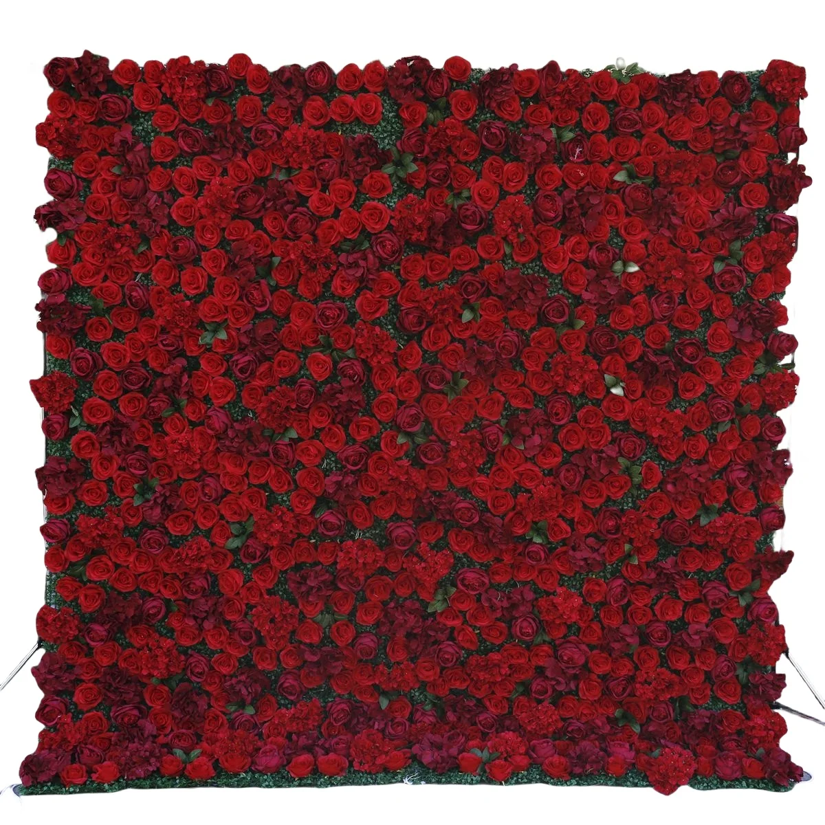2024 новая индивидуальная красная тканевая Нижняя имитация цветочной стены фон стены свадебное украшение макет красные цветы стены