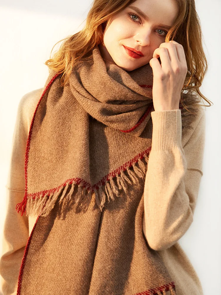 Inner Mongolia manufacturer new spot scarf  Ladies autumn and winter yak wool blended shawl