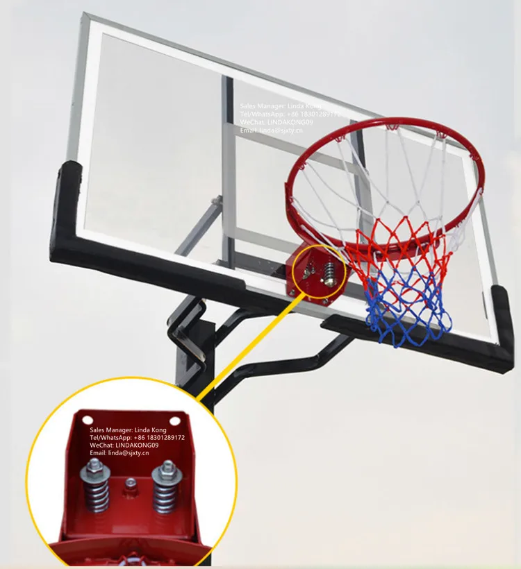 2024  new arrival  Inground Basketball hoops adjustable outdoor basketball  Goals system basketball stands for Adults