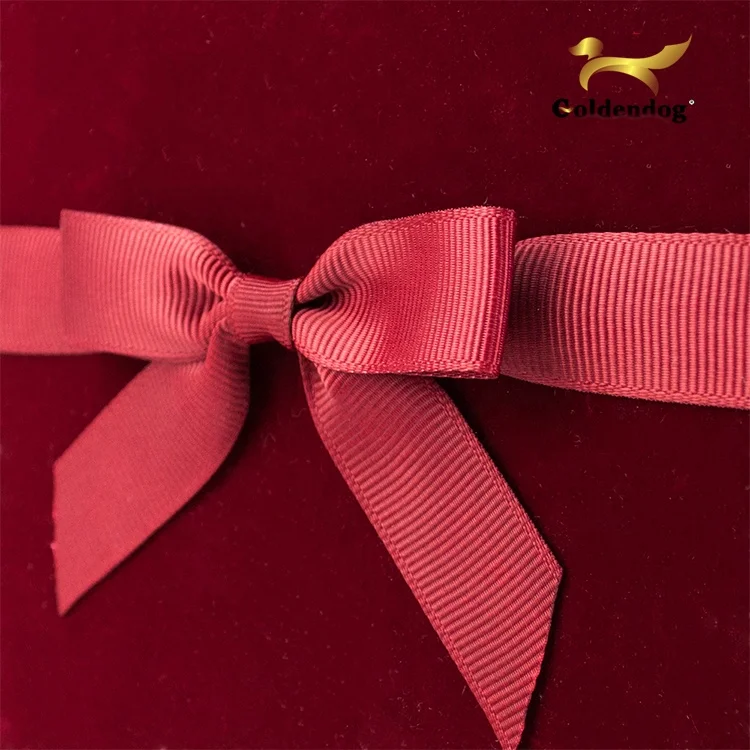  Hot Wholesale Handmade Grosgrain Ribbon Bows with Elastic for Gifts Box
