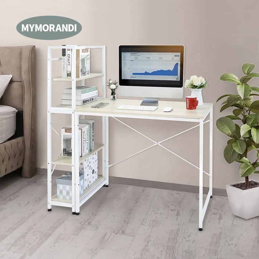 Modern  Study Desk Writing Table Computer Table Desk with Book shelf  for Home Office
