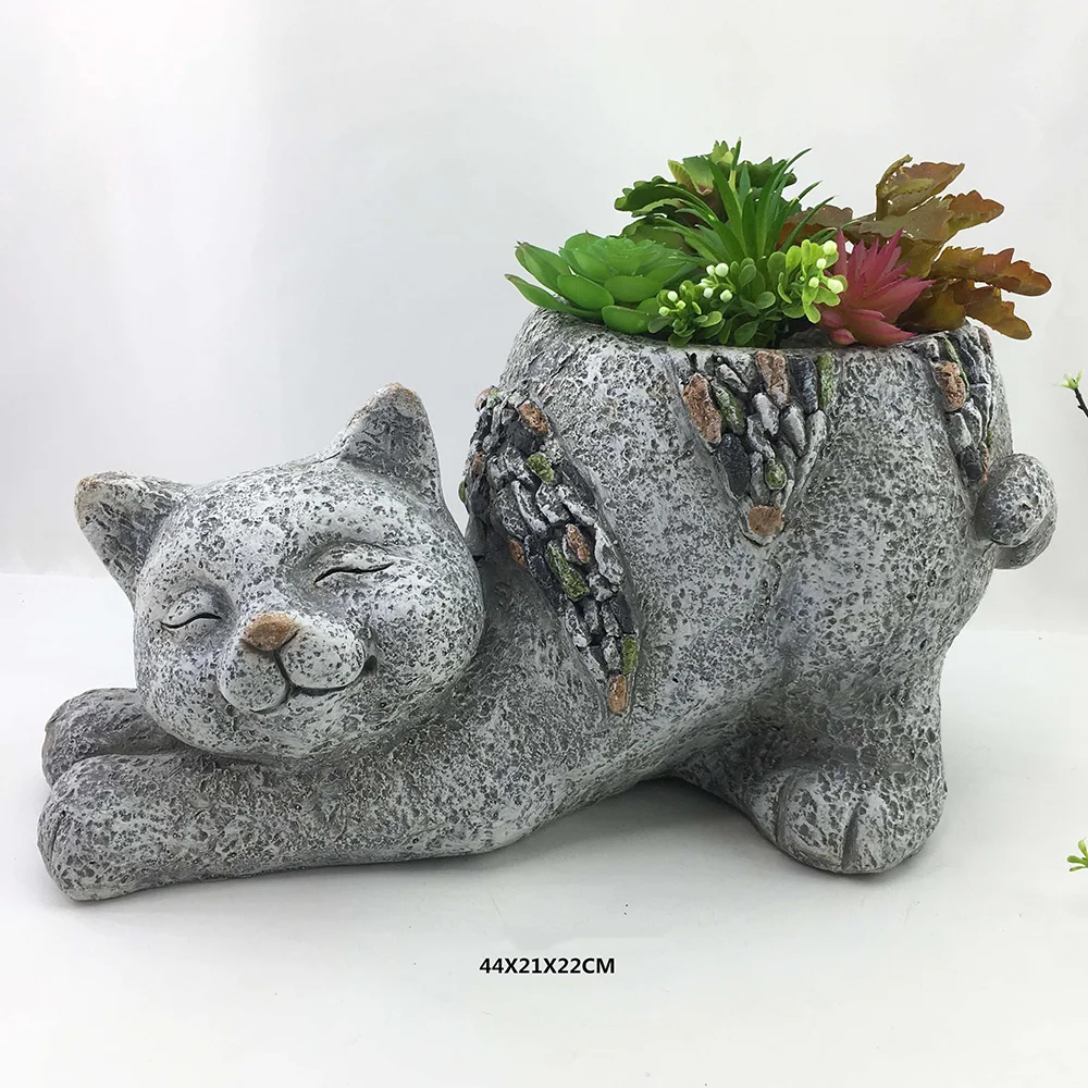 Outdoor Planters Modern Decorative Lion Head Planter