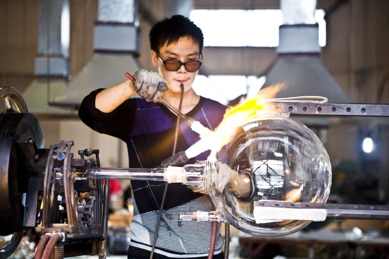 Стеклянная колба круглая Нижняя Толстая стена боросиликат 3 стеклянные цены производитель Китай