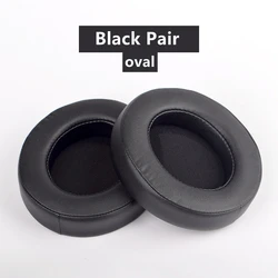 Replacement Oval Leather Sponge Gel Ear Cushion For Headset Round Kraken Pro 7.1 V2