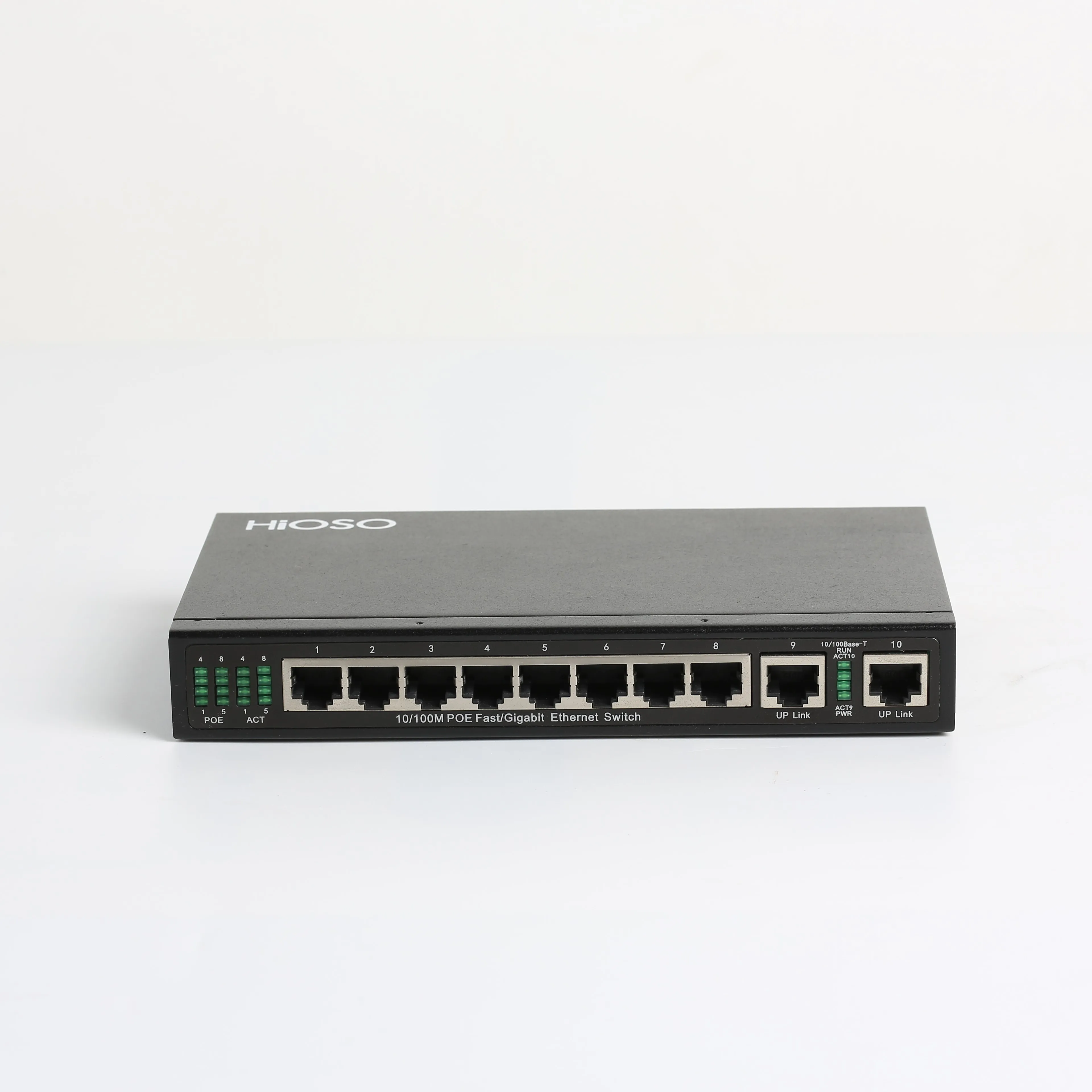 High quality 8port POE Switch  PCB Board POE IN OUT 8*10/100Mbps RJ45 Ports Reverse 63W PoE Switch with 2 Uplink Ports