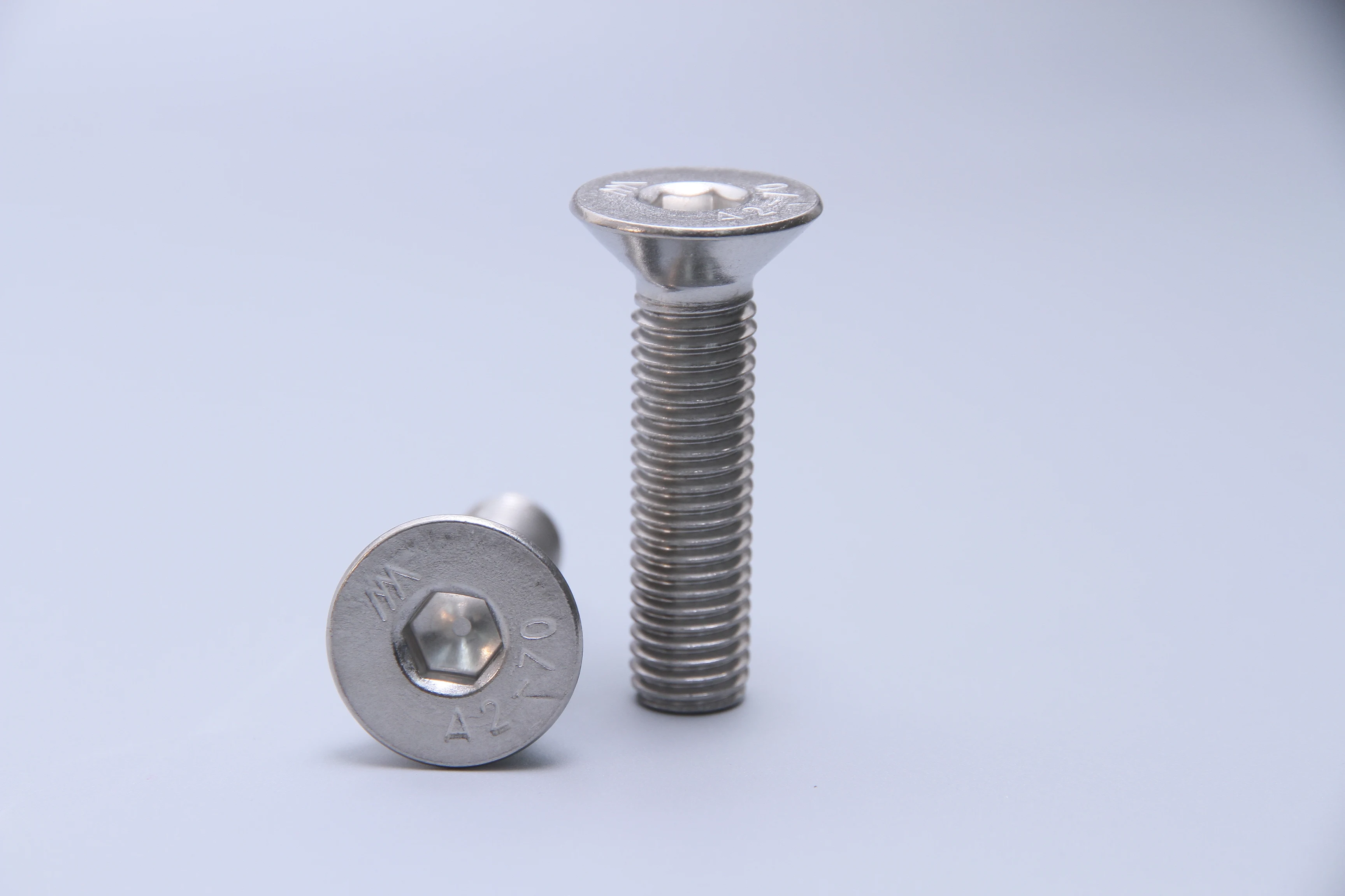 M2-12 Din7991 Stainless Steel Hexagon Socket Countersunk Head Screws CSK Machine Screw SS304 SS316 Hex Head Inch Metric