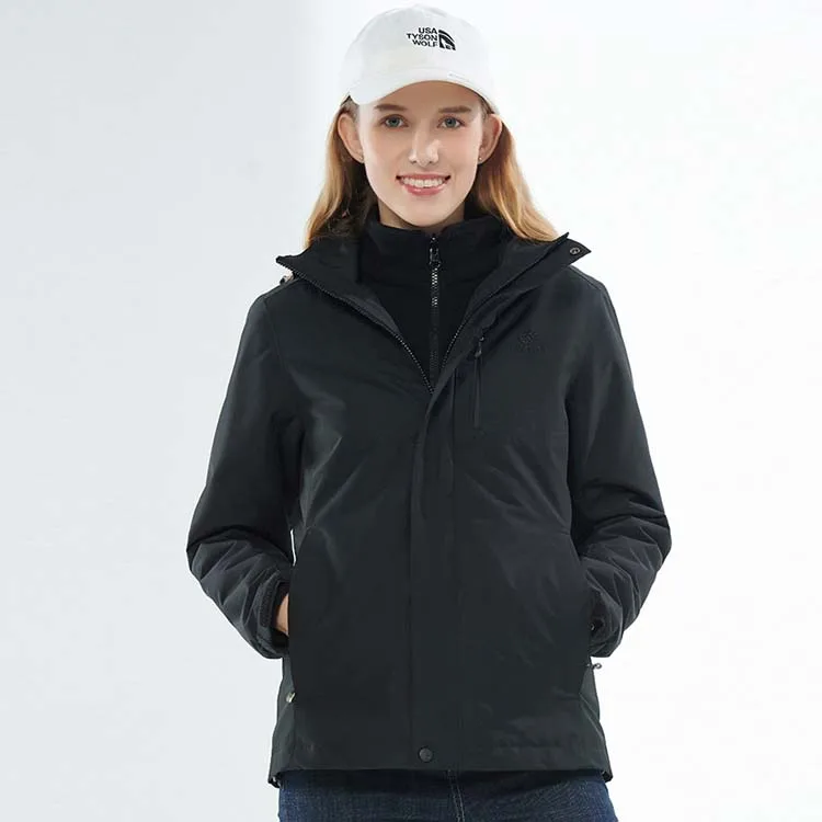 Women Winter 3 In 1 Outdoor Waterproof Ski Wear Jacket