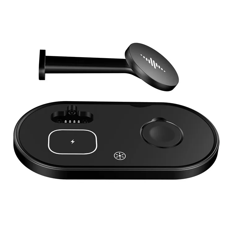 QC 3 0 Ultra Compact в 1 беспроводная зарядная станция W/15W магнит Беспроводное зарядное устройство для быстрой зарядки с магнитным смарт-часы-телефон