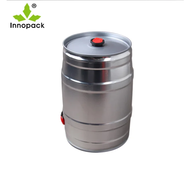 Factory hot sale direct sale 5L mini round stainless steel metal wine barrel with tap