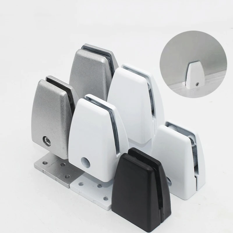 Office desk aluminium L shape screen clamp