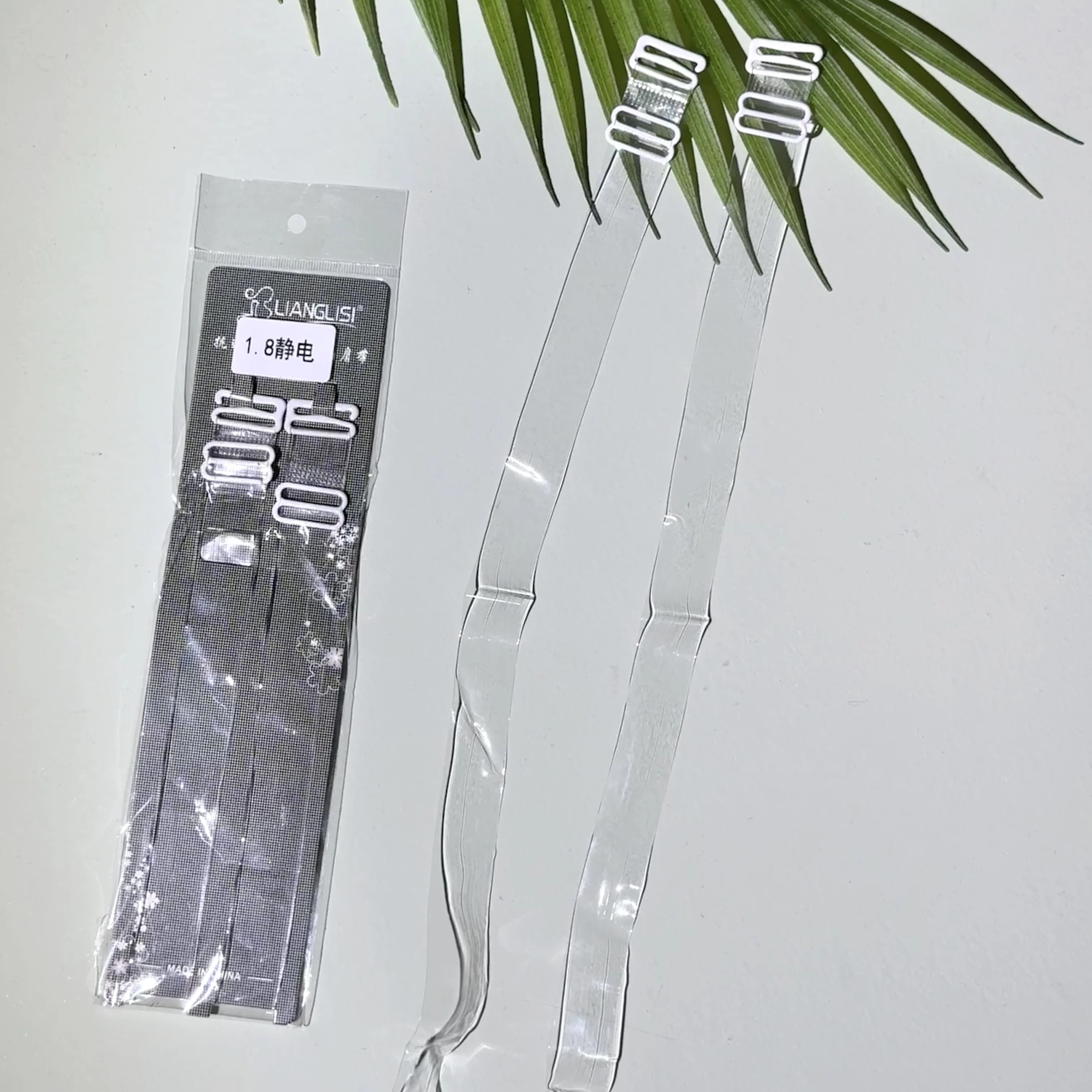 Electrostatic Buckle Matching Invisible Back Strap Silicone Bra Accessories with Transparent Shoulder Strap for Wedding Dress