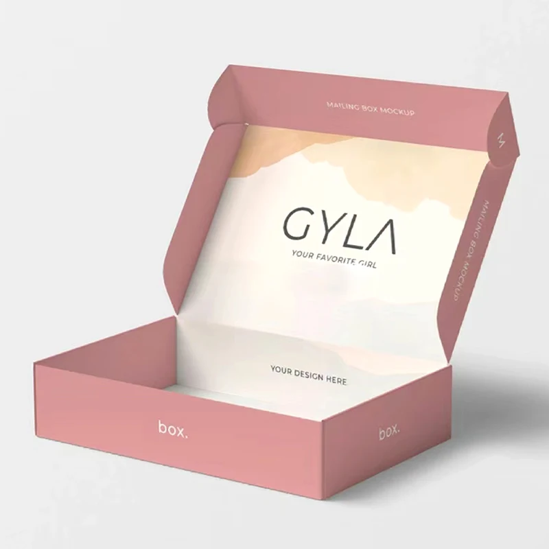 Custom logo print airplane box corrugated paper mailer cosmetic hat clothing shipping boxes bulk cardboard for packaging