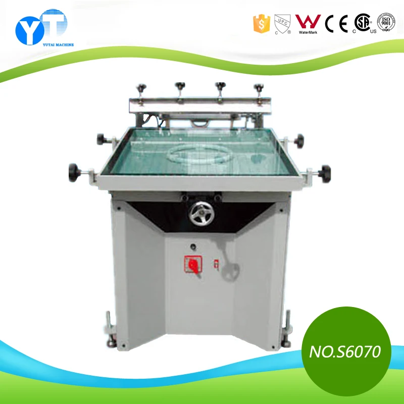 YT-S6070 China manual vacuum silk screen table multi colors screen printing machine for sale