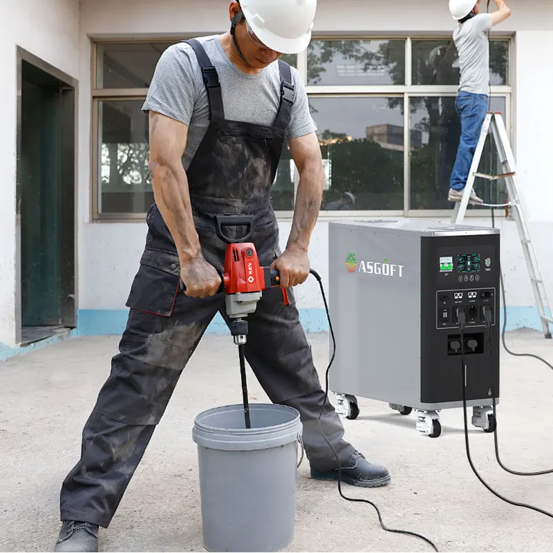 Asgoft all in one renewable household and outdoor lifepo4 lithium ion battery system companies home storage energy