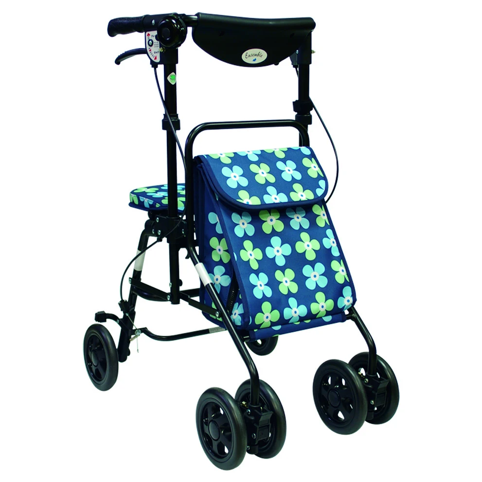 Japanese cheap supermarket lightweight shopping trolley with chair
