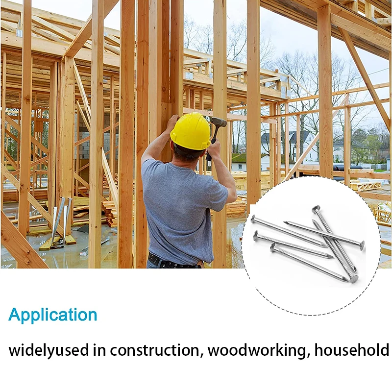 Dipped galvanized flat head common nails iron large electro galvanized iron spike wire Steel nails