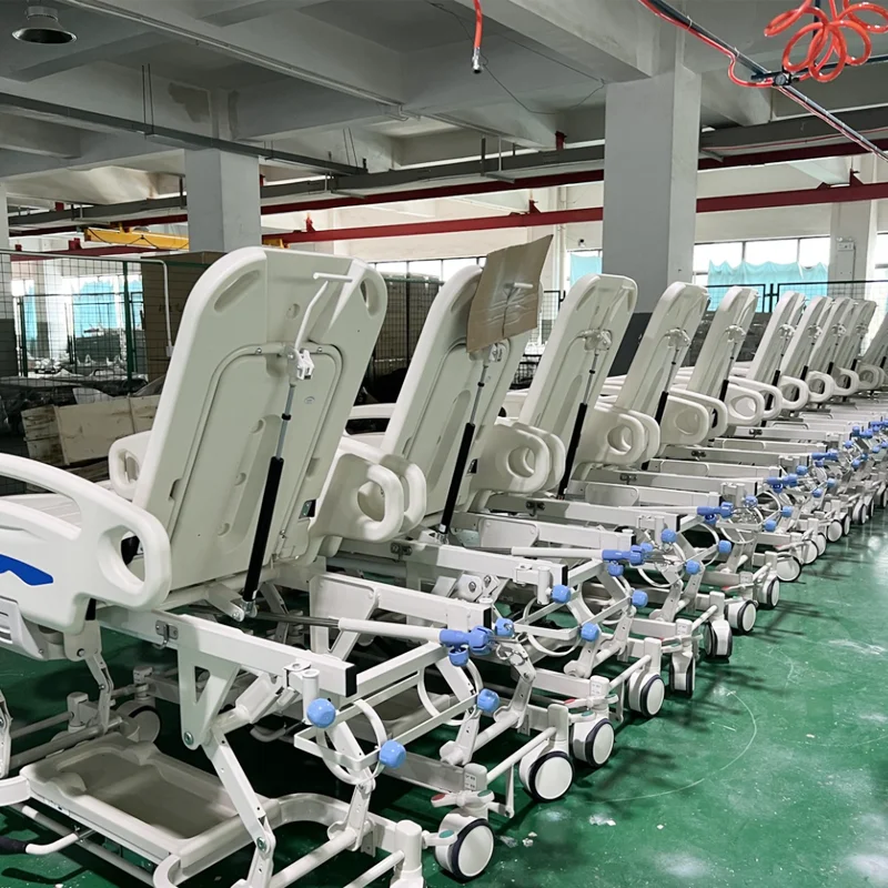 Medical Patient Delivery Transfer Ambulance Hydraulic Patient Trolley Hospital Transfer Bed Pneumatic Lift Hospital Bed