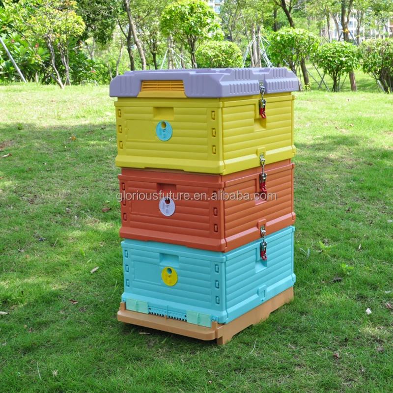 Wholesale High Quality Beekeeping Equipment tool Three layers 10-frame plastic thermo bee hive