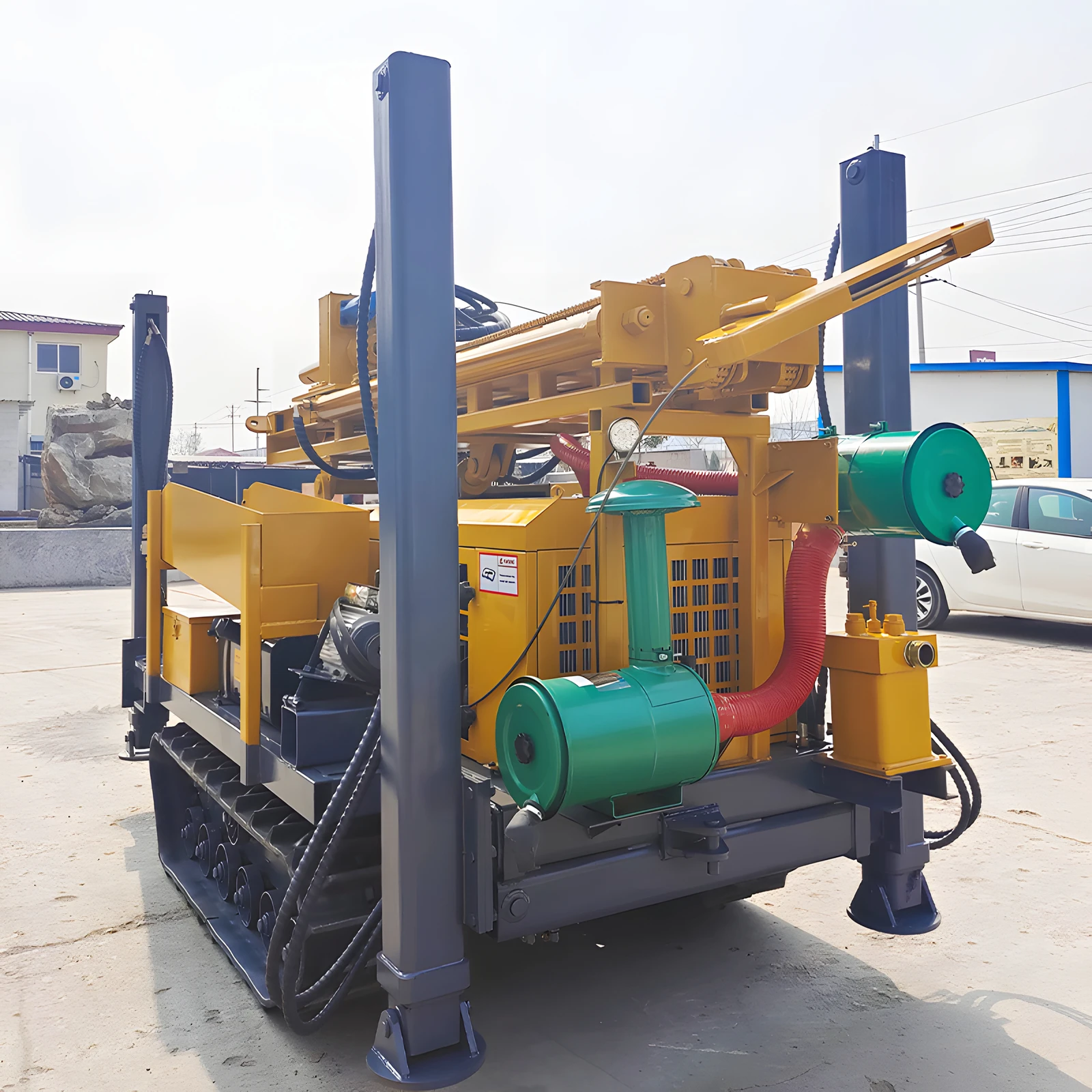 300m 450m DTH Hammer Multifunction Crawler Portable pneumatic Water Well Drilling Rig Machine