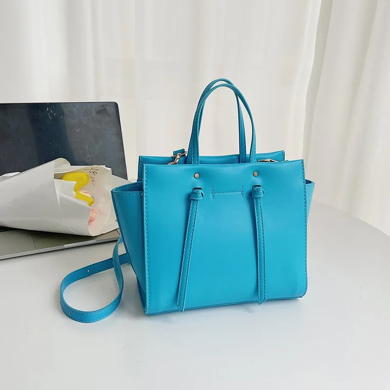 Hot Selling Pu leather tote bag Ladies Solid Color luxury designer Shoulder Bag Women Handbags Ladies sling bags for women