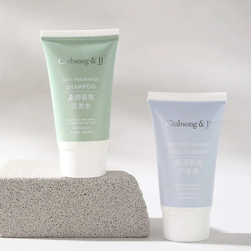 Crabsong&JJ Hotel Shampoo and Conditioner 35ml Bathroom Toiletries Shampoo Oem Hotel Amenity For Hotel With Logo